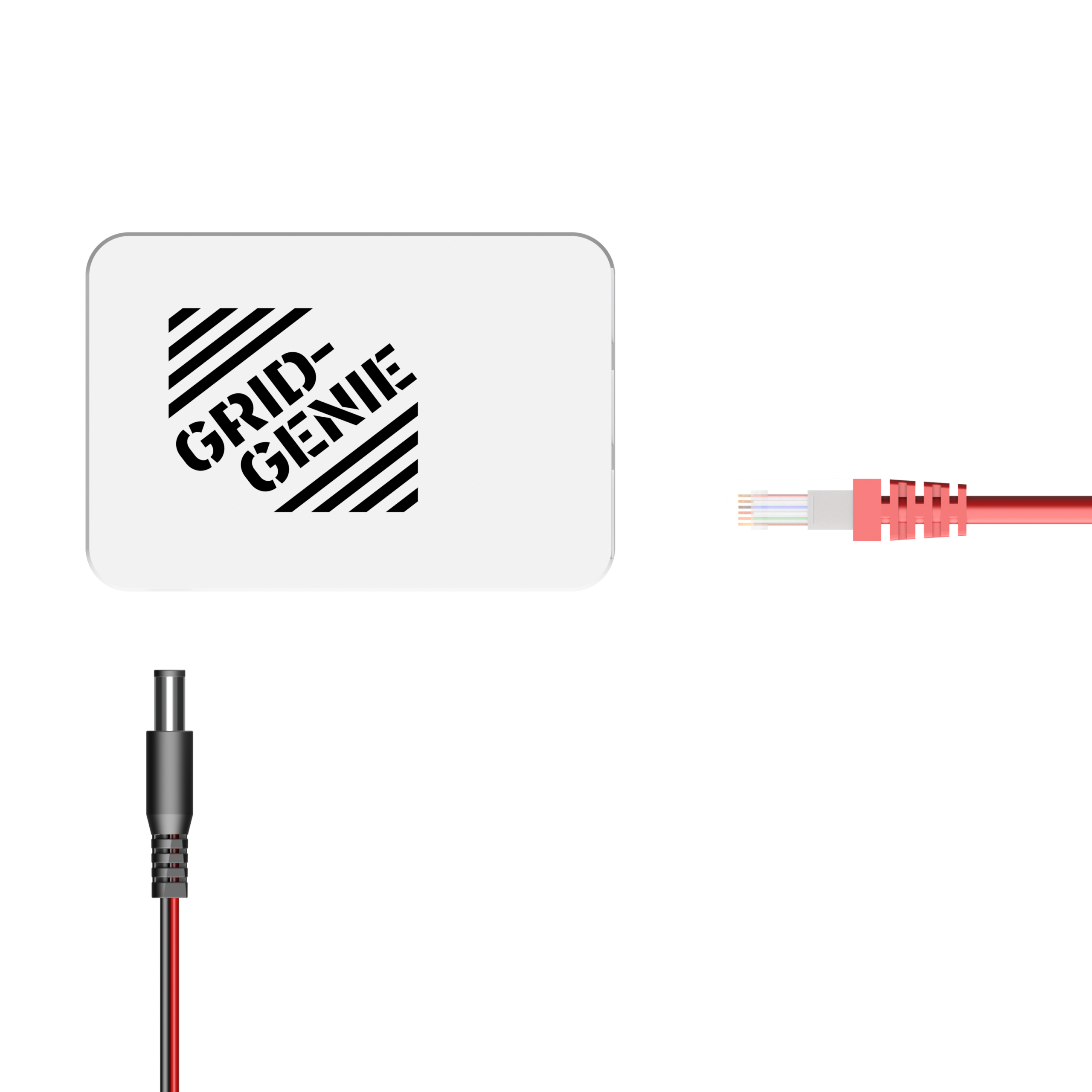 Aansluitschema van de GridGenie box