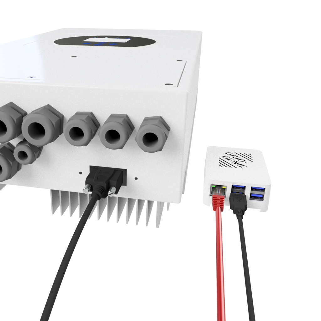 USB-aansluiting op de omvormer